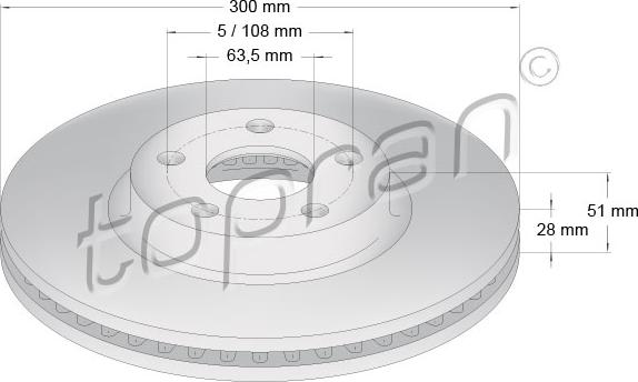 Topran 304 952 - Brake Disc autospares.lv