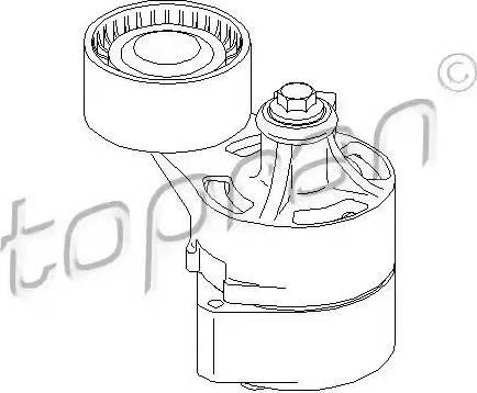 Topran 304 105 - Belt Tensioner, v-ribbed belt autospares.lv