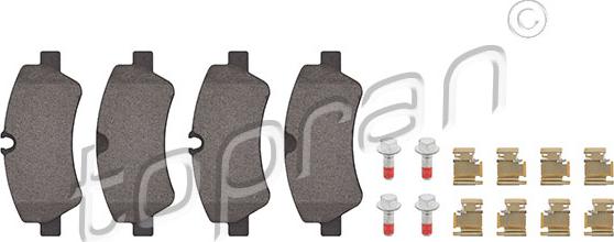 Topran 305 046 - Brake Pad Set, disc brake autospares.lv