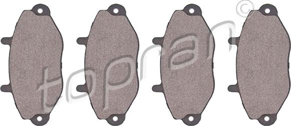 Topran 300 637 - Brake Pad Set, disc brake autospares.lv