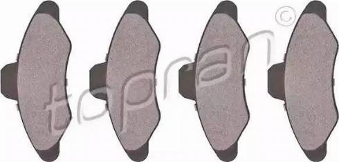 Topran 300 276 - Brake Pad Set, disc brake autospares.lv