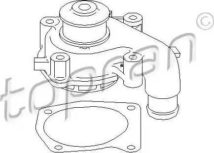 Topran 300 710 - Water Pump autospares.lv