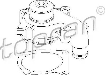 Topran 300 711 - Water Pump autospares.lv