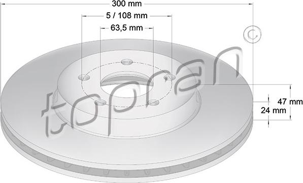 Topran 301 956 - Brake Disc autospares.lv