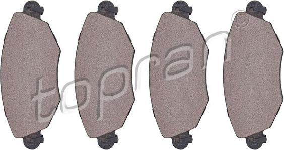 Topran 301 958 - Brake Pad Set, disc brake autospares.lv