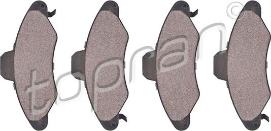 Topran 301 422 - Brake Pad Set, disc brake autospares.lv