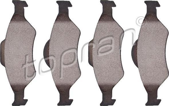 Topran 301 891 - Brake Pad Set, disc brake autospares.lv