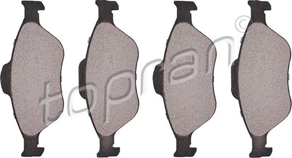 Topran 301 889 - Brake Pad Set, disc brake autospares.lv