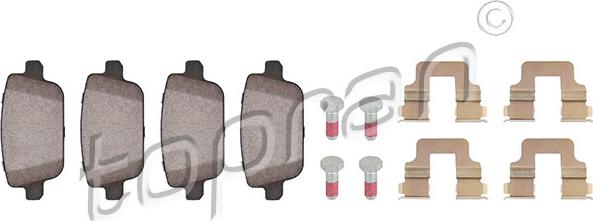 Topran 303 964 - Brake Pad Set, disc brake autospares.lv