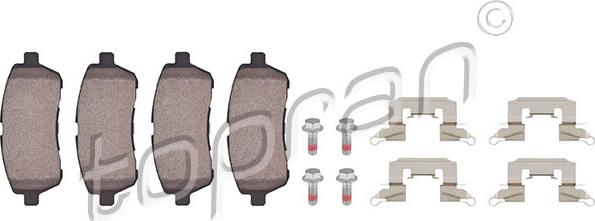 Topran 303 965 - Brake Pad Set, disc brake autospares.lv