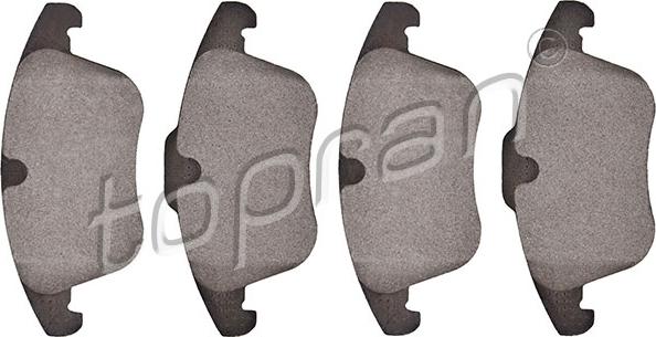 Topran 303 966 - Brake Pad Set, disc brake autospares.lv