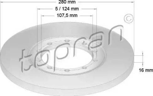 Topran 303 970 - Brake Disc autospares.lv