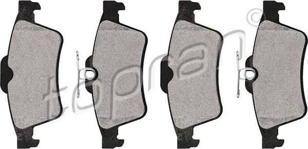 Topran 302 052 - Brake Pad Set, disc brake autospares.lv