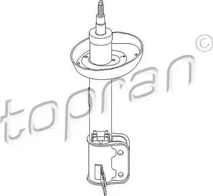 Topran 205 461 - Shock Absorber autospares.lv