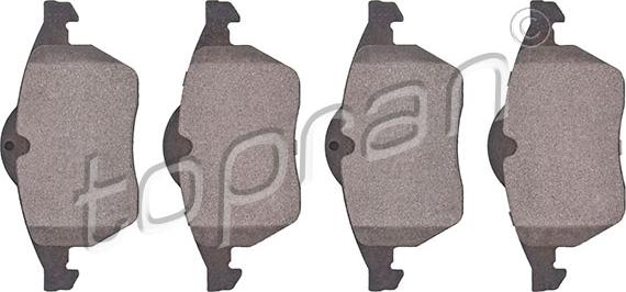 Topran 205 097 - Brake Pad Set, disc brake autospares.lv