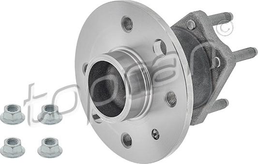 Topran 205 208 - Wheel hub, bearing Kit autospares.lv