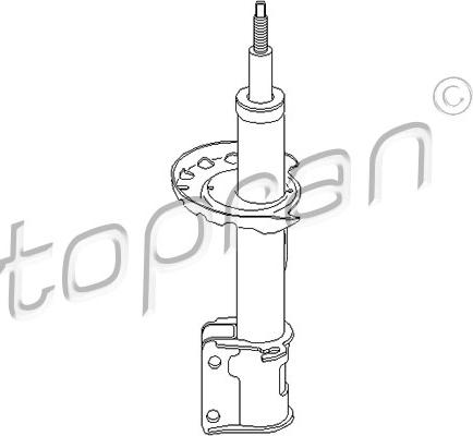 Topran 206 548 - Shock Absorber autospares.lv