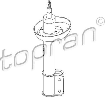 Topran 206 059 - Shock Absorber autospares.lv