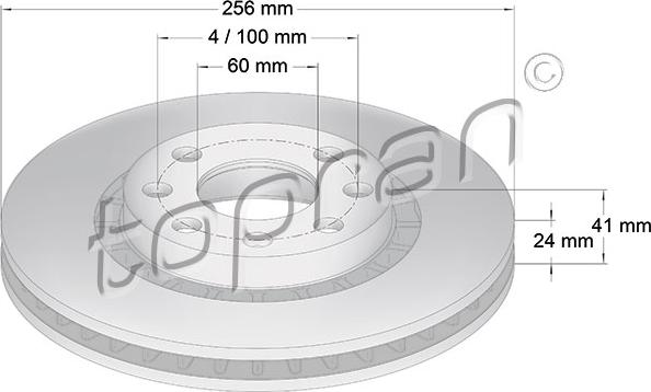 Topran 200 932 - Brake Disc autospares.lv