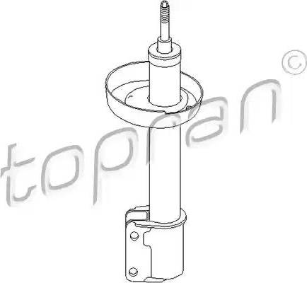 Topran 200 419 - Shock Absorber autospares.lv