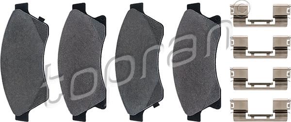 Topran 208 008 - Brake Pad Set, disc brake autospares.lv