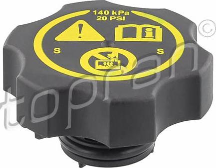 Topran 208 809 - Sealing Cap, coolant tank autospares.lv