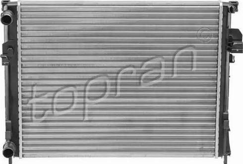 Topran 208 206 - Radiator, engine cooling autospares.lv