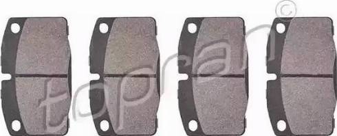 Topran 202 454 - Brake Pad Set, disc brake autospares.lv