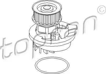 Topran 202 284 - Water Pump autospares.lv