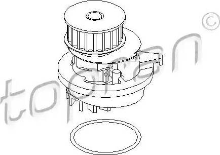 Topran 202 272 - Water Pump autospares.lv