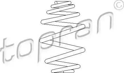 Topran 207 596 - Coil Spring autospares.lv