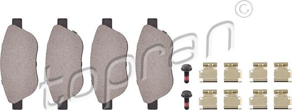 Topran 207 645 - Brake Pad Set, disc brake autospares.lv