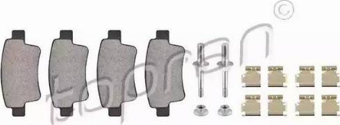 Topran 207 643 - Brake Pad Set, disc brake autospares.lv