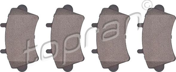 Topran 207 088 - Brake Pad Set, disc brake autospares.lv