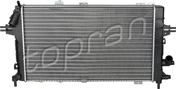 Topran 207 810 - Radiator, engine cooling autospares.lv