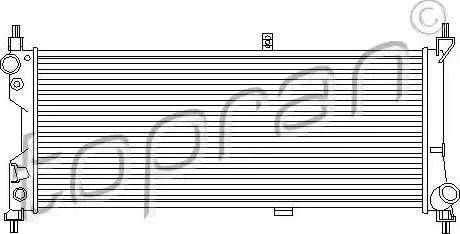 Topran 207 397 - Radiator, engine cooling autospares.lv