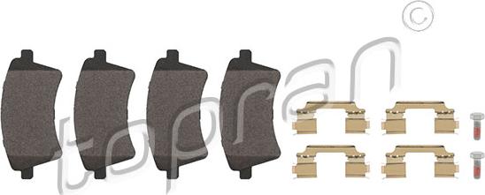 Topran 700 816 - Brake Pad Set, disc brake autospares.lv