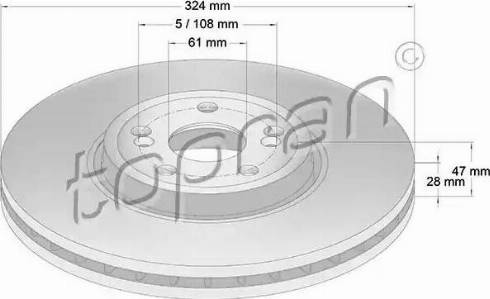 Topran 701 096 - Brake Disc autospares.lv