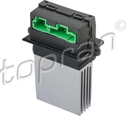 Topran 701 059 - Resistor, interior blower autospares.lv