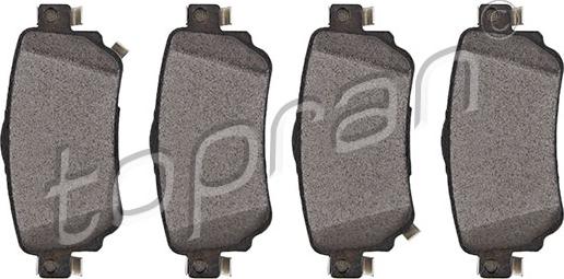 Topran 702 003 - Brake Pad Set, disc brake autospares.lv