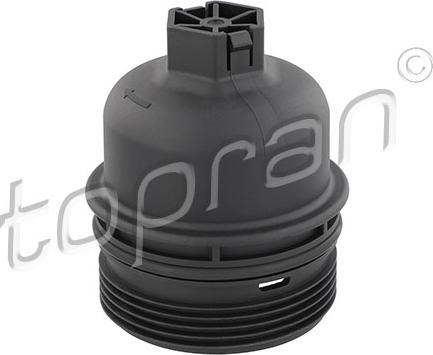 Topran 702 377 - Cap, oil filter housing autospares.lv