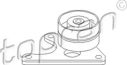Topran 720 136 - Deflection / Guide Pulley, timing belt autospares.lv