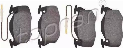 Topran 720 753 - Brake Pad Set, disc brake autospares.lv