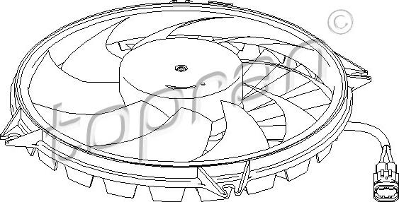 Topran 721 541 - Fan, radiator autospares.lv