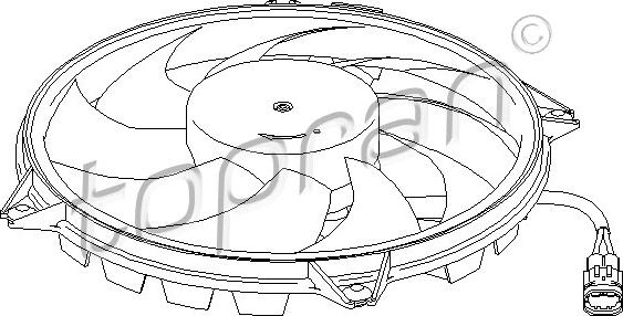 Topran 721 534 - Fan, radiator autospares.lv