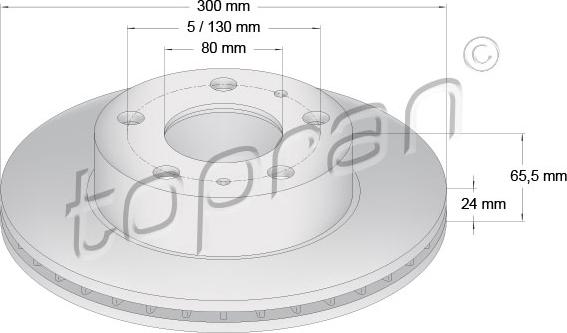 Topran 721 169 - Brake Disc autospares.lv