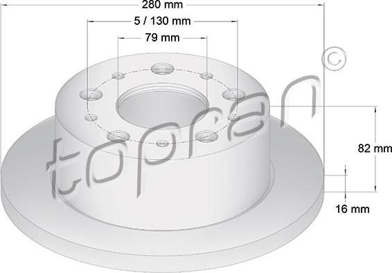 Topran 721 184 - Brake Disc autospares.lv