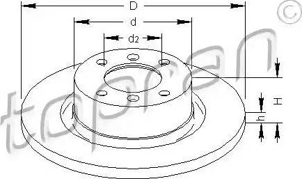 Topran 721 181 - Brake Disc autospares.lv