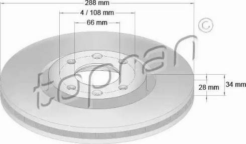 Topran 721 176 - Brake Disc autospares.lv