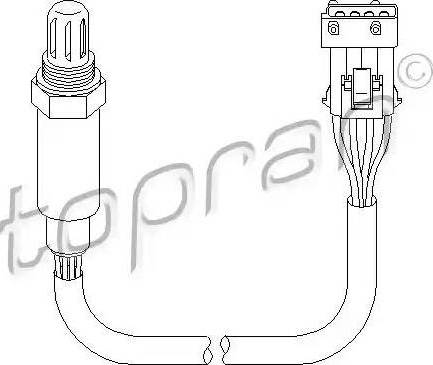 Topran 721 858 - Lambda Sensor autospares.lv